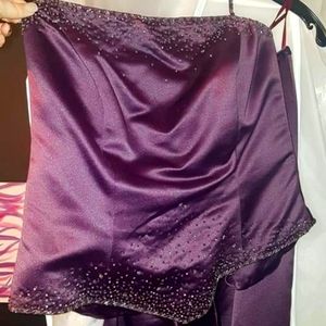 Handmade purple 2 peice dress